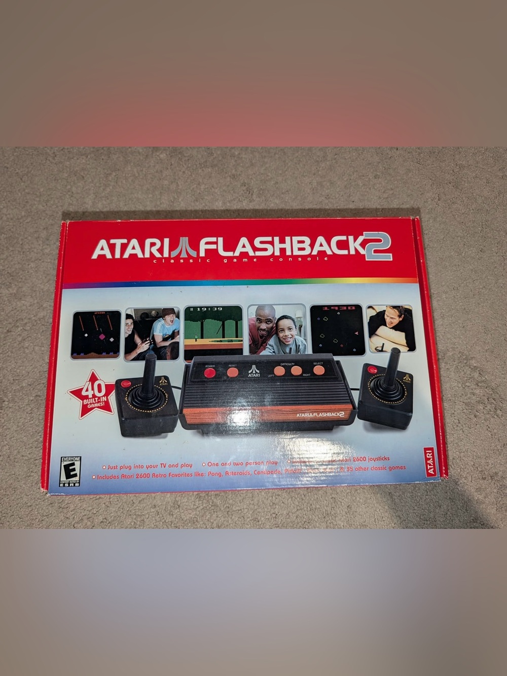 Atari Flashback 2 Classic Game Console CIB with 40 Built-In Games